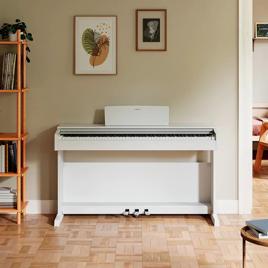 £70 cashback OFFER. Beautiful sounding, furniture style piano from Yamaha. Choose from 3 colour options to match any room